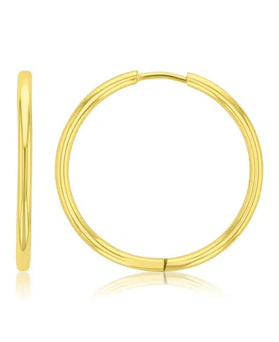 Roxy Waterproof Yellow 28mm Hoop Earrings In Gold