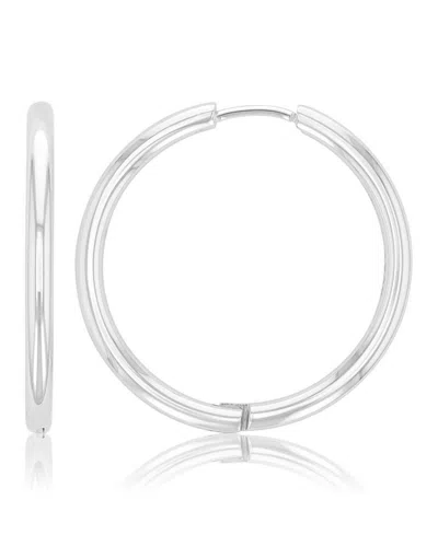 Roxy Waterproof Yellow 29mm Hoop Earrings In Silver