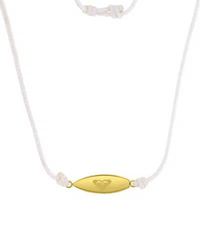 Roxy Waterproof Yellow Adjustable Necklace In Neutral