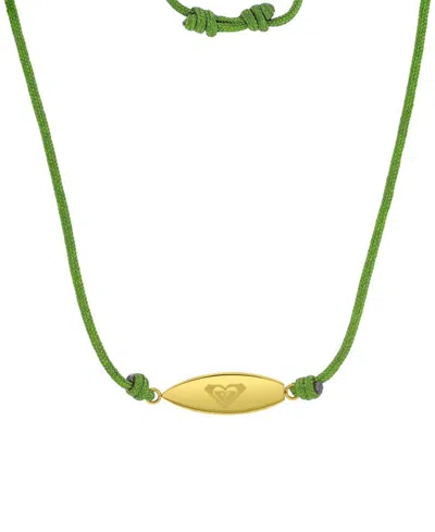 Roxy Waterproof Yellow Adjustable Necklace In Orange