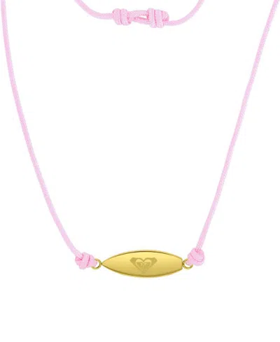 Roxy Waterproof Yellow Adjustable Necklace In Pattern
