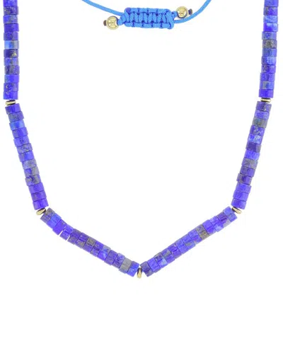 Roxy Waterproof Yellow Beads Labradorite Adjustable Necklace In Multi