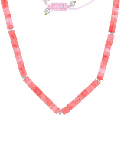 Roxy Waterproof Yellow Beads Labradorite Adjustable Necklace In Neutral