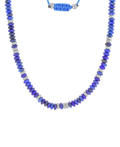 Roxy Waterproof Yellow Beads Labradorite Adjustable Necklace In Purple