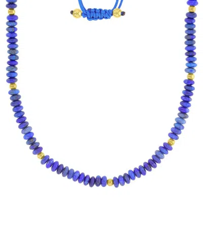 Roxy Waterproof Yellow Beads Onyx Adjustable Necklace In Multi