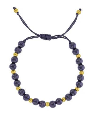 Roxy Waterproof Yellow Black Onyx Adjustable Bracelet In Multi