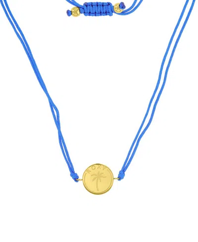Roxy Waterproof Yellow Heart Beads Adjustable Necklace In Red