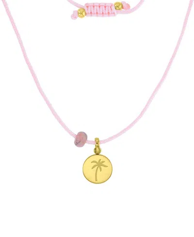 Roxy Waterproof Yellow Heart Labradorite Adjustable Necklace In Gold