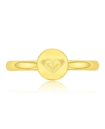 Roxy Waterproof Yellow Heart Toe Ring In Gold