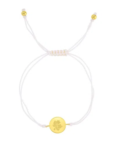 Roxy Waterproof Yellow Hibiscus Adjustable Bracelet In Red