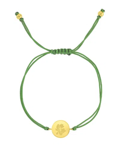 Roxy Waterproof Yellow Hibiscus Adjustable Bracelet In Transparent