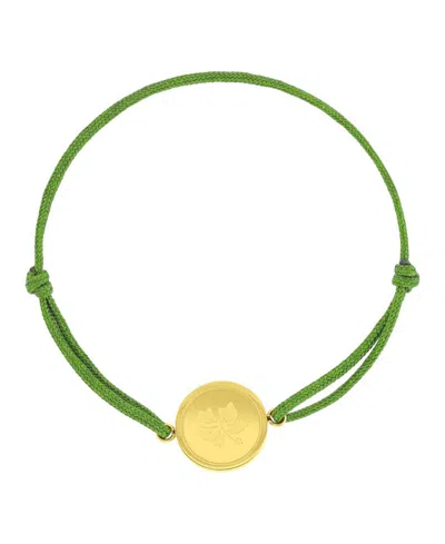 Roxy Waterproof Yellow Hibiscus Adjustable Bracelet In White