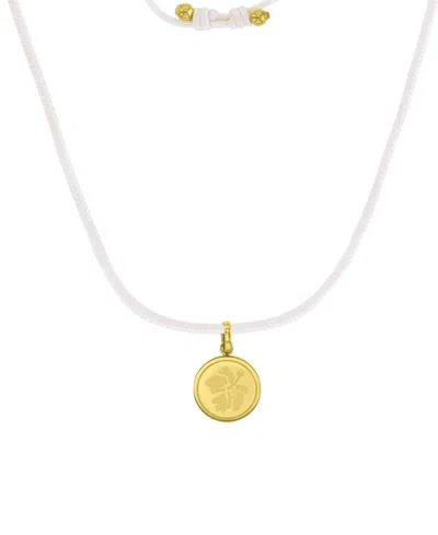 Roxy Waterproof Yellow Hibiscus Beads Adjustable Necklace In Gold White