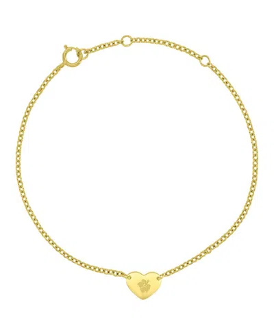 Roxy Waterproof Yellow Hibiscus Heart Bracelet In Pattern