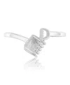 Roxy Waterproof Yellow Key Lock Toe Ring In Platinum