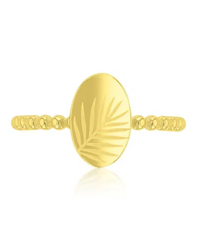 Roxy Waterproof Yellow Leaves Beads Ring In Pattern