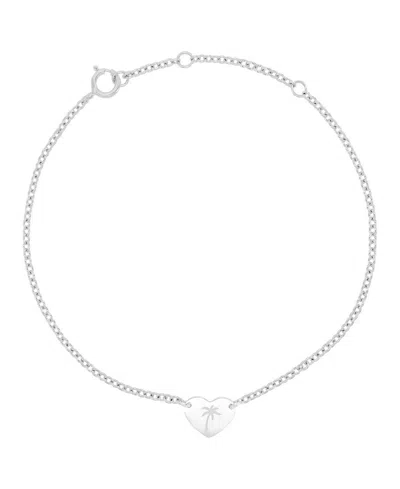 Roxy Waterproof Yellow Palm Tree Heart Bracelet In Neutral