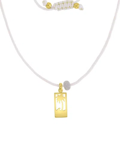 Roxy Waterproof Yellow Palm Tree Labradorite Adjustable Necklace