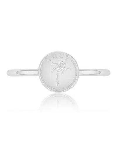 Roxy Waterproof Yellow Palm Tree Ring In Orange