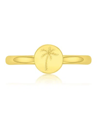 Roxy Waterproof Yellow Palm Tree Toe Ring In Gold
