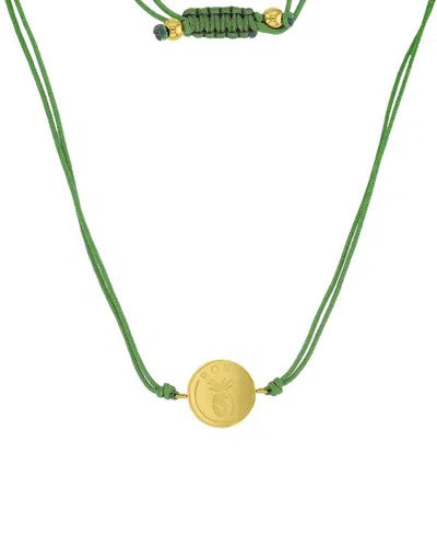 Roxy Waterproof Yellow Pineapple Beads Adjustable Necklace In Neutral