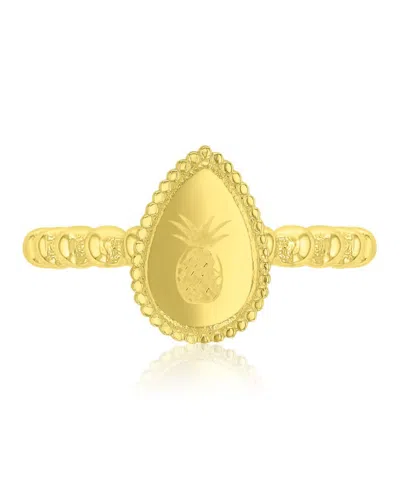 Roxy Waterproof Yellow Pineapple Beads Ring In Neutral