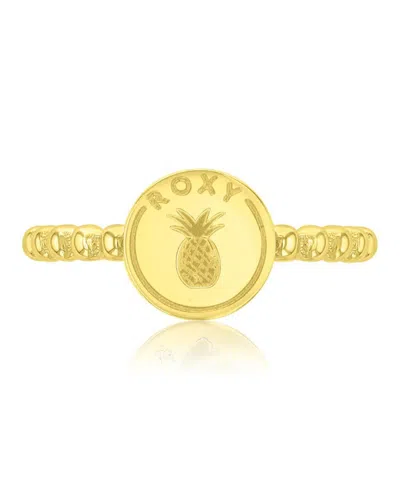 Roxy Waterproof Yellow Pineapple Beads Ring In Pink