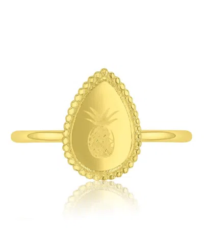 Roxy Waterproof Yellow Pineapple Ring In Orange
