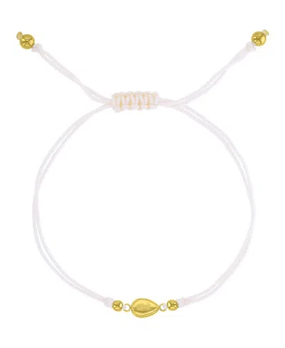 Roxy Waterproof Yellow Pineapple Teardrop Charm Adjustable Bracelet In Orange