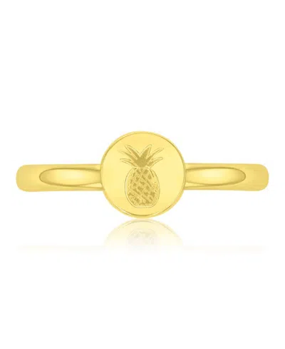 Roxy Waterproof Yellow Pineapple Toe Ring In Gold