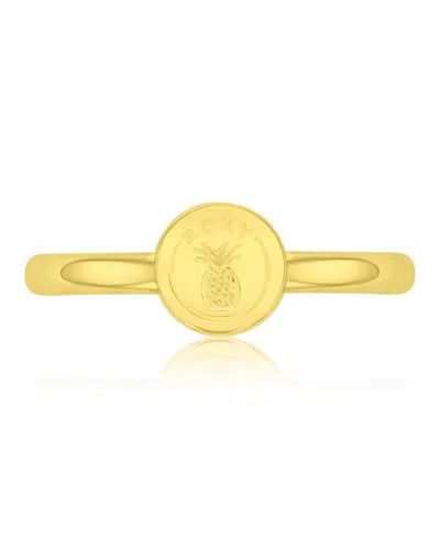 Roxy Waterproof Yellow Pineapple Toe Ring In Gold
