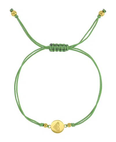 Roxy Waterproof Yellow Rd Triangluar Heart Charm Adjustable Bracelet In Orange