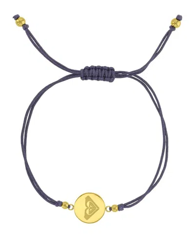 Roxy Waterproof Yellow Rd Triangluar Heart Charm Adjustable Bracelet In Pink