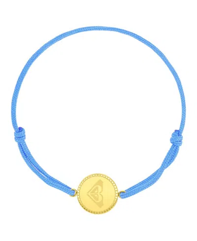 Roxy Waterproof Yellow Rd Triangluar Heart Charm Adjustable Bracelet In Pink