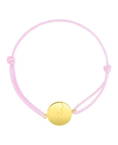 Roxy Waterproof Yellow Rd Wave Charm Adjustable Bracelet In Red
