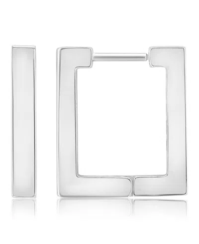 Roxy Waterproof Yellow Rectangle Huggie Earrings In Metallic