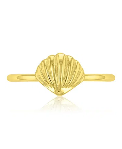 Roxy Waterproof Yellow Sea Shell Ring In Gold
