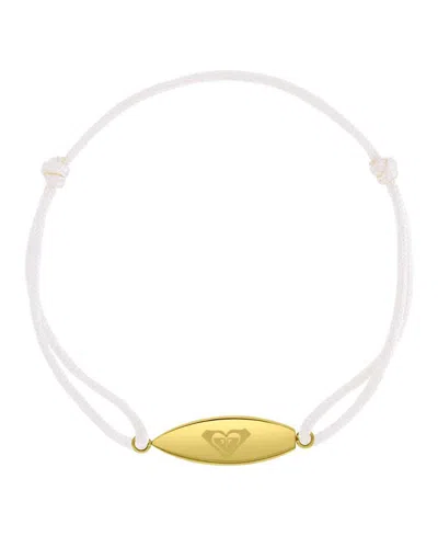 Roxy Waterproof Yellow Surfboard Adjustable Bracelet In Red