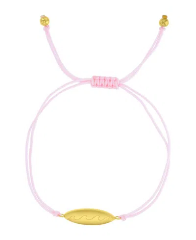 Roxy Waterproof Yellow Surfboard Beads Adjustable Bracelet In Purple