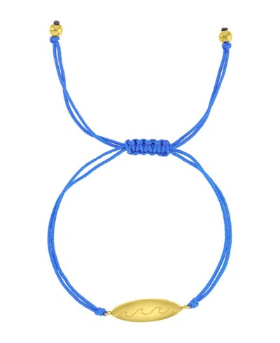 Roxy Waterproof Yellow Surfboard Beads Adjustable Bracelet In White