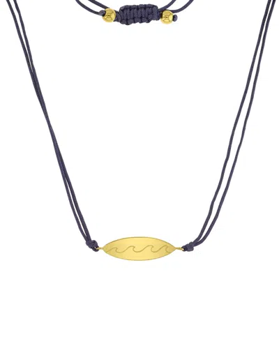 Roxy Waterproof Yellow Surfboard Beads Adjustable Necklace In Purple