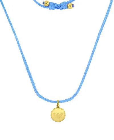 Roxy Waterproof Yellow Triangle Heart Beads Adjustable Necklace In Pink