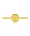 Roxy Waterproof Yellow Triangular Heart Ring In Gold