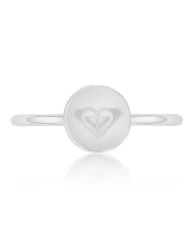 Roxy Waterproof Yellow Triangular Heart Ring In Orange