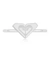 Roxy Waterproof Yellow Triangular Heart Ring In Pattern