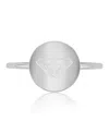 Roxy Waterproof Yellow Triangular Heart Ring In Metallic