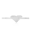 Roxy Waterproof Yellow Triangular Heart Ring In Metallic