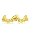 Roxy Waterproof Yellow Trio Waves Ring In Neutral