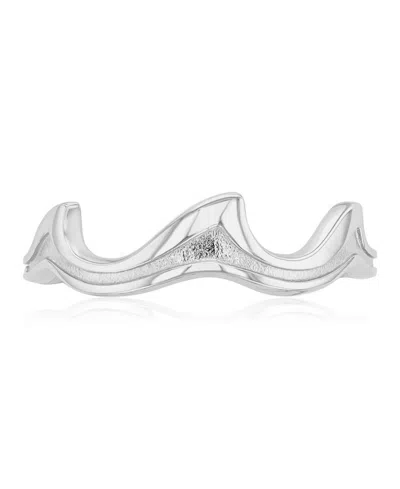 Roxy Waterproof Yellow Trio Waves Ring In Silver