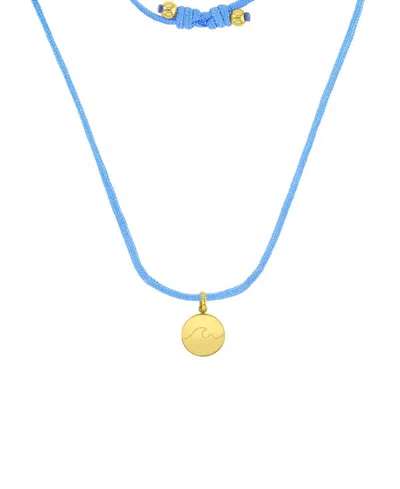 Roxy Waterproof Yellow Wave Beads Adjustable Necklace In Nude